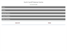 Tablet Screenshot of northcardiffmedicalcentre.co.uk